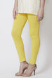 Moss Green Viscose Lycra Solid Leggings image number 0