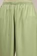 Sage Green Solid Straight Suit Set image number 2