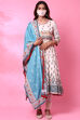 Yellow Cotton Anarkali Suit image number 4