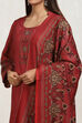 Blue Pashmina Machine Embroidery Unstitched Suit Set image number 7