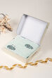 Blue Cotton Hand Block Print Unstitched Suit Set image number 0