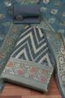 Red Cotton Printed Embroidered Unstitched Suit Set image number 0