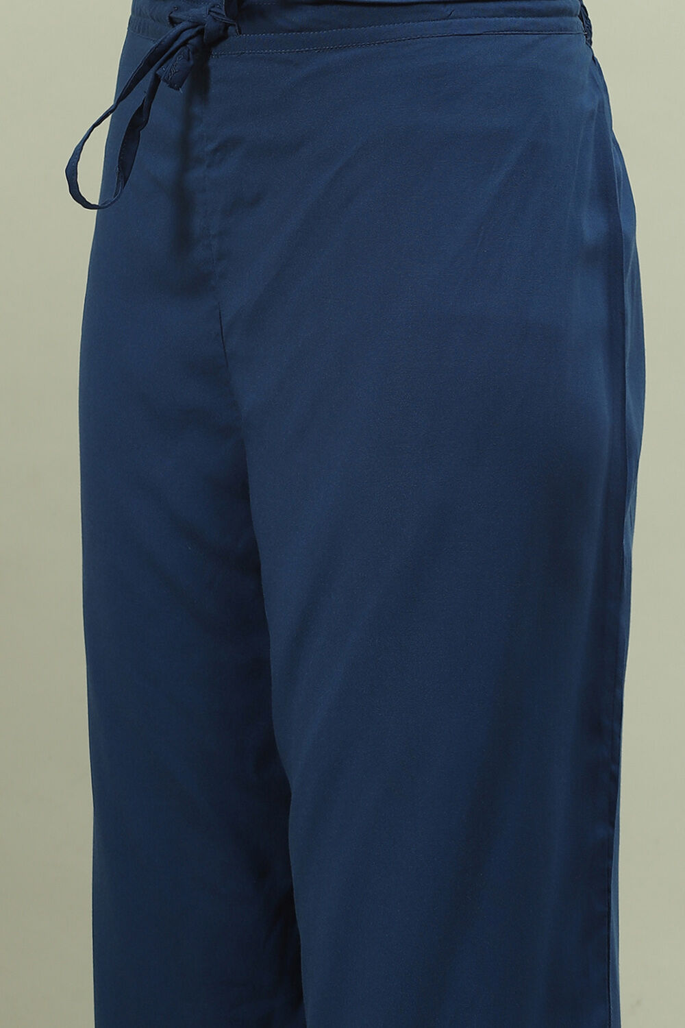 Blue Rayon A-Line Kurta Palazzo Suit Set image number 2