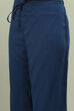 Blue Rayon A-Line Kurta Palazzo Suit Set image number 2