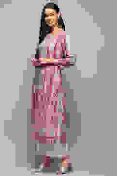 Coral Viscose Straight Kurta image number 2