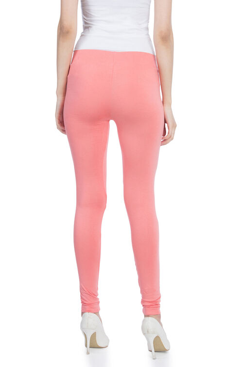 White Cotton And Art Silk Leggings image number 4