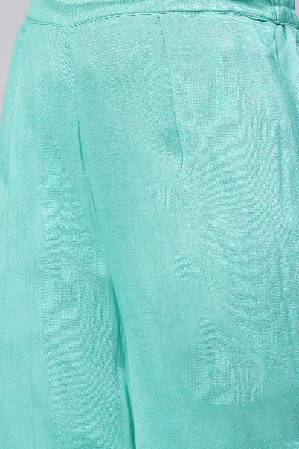 Purple Chanderi Digital Print Unstitched Suit Set image number 3