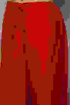 Red Cotton Blend Straight Yarndyed Kurta Palazzo Suit Set image number 2