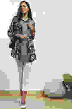 White Cotton Blend Solid Pants image number 0