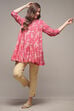 Navy LIVA Printed Kurti image number 0