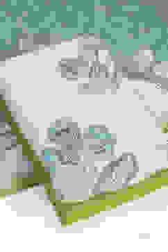 Light Green Linen Embroidered Unstitched Suit Set image number 5