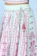 Pink Cotton Ethnic Motif Printed Lehenga Set image number 2