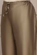 Antique Gold Polyester Straight Palazzos image number 1