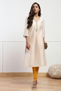 Gold Cotton Dyed Churidar image number 0
