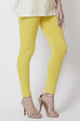 Moss Green Viscose Lycra Solid Leggings image number 3