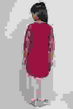 Blue and White Cotton Printed Straight Suit Set image number 5