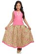 Multi-coloured Set of Cotton Printed Top and Skirt image number 1