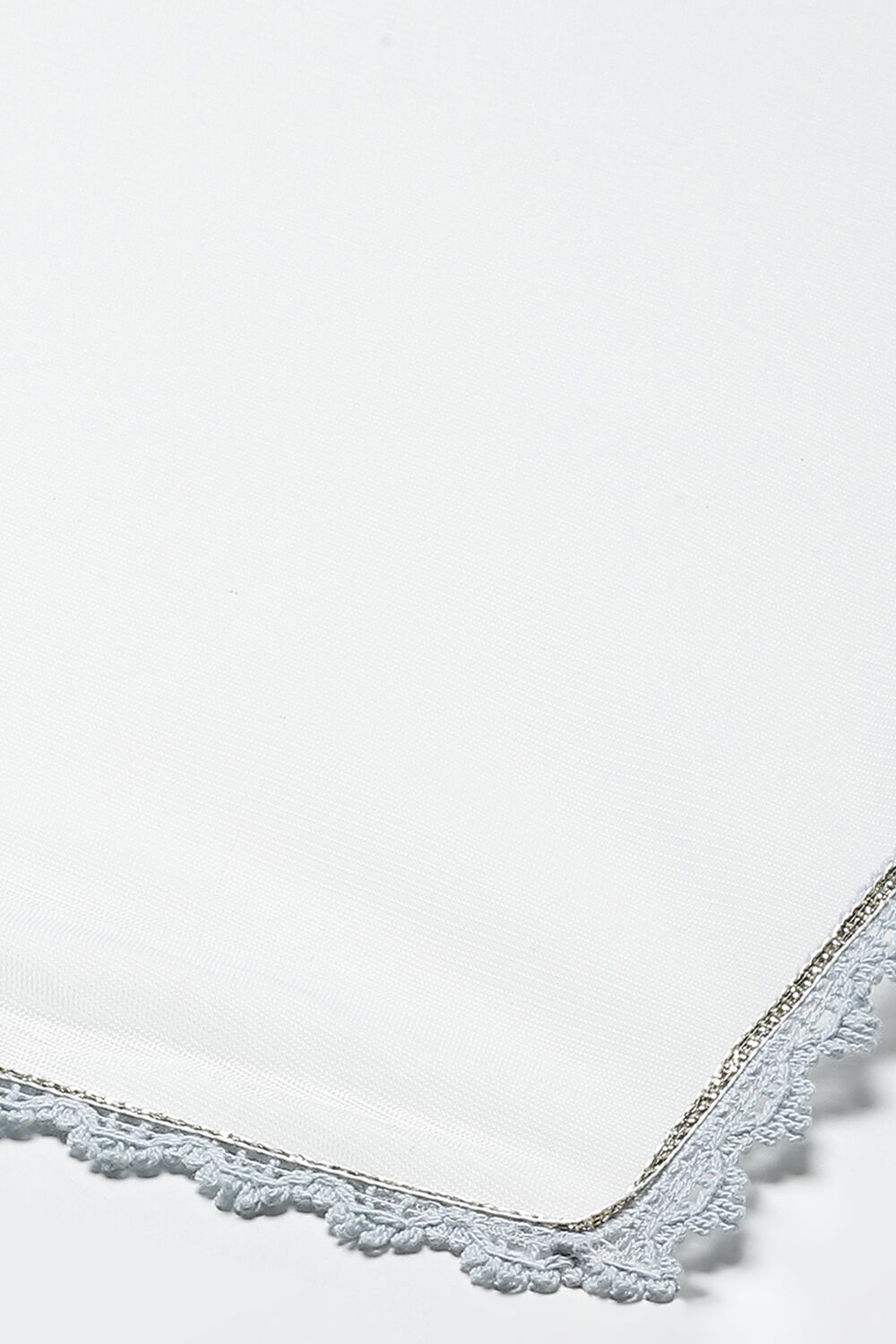 Powder Blue Cotton Short Top Lehenga Set image number 3