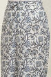 White and Blue Cotton Printed Unstitched Suit Set image number 3
