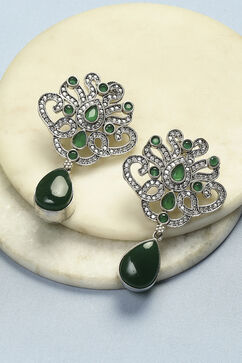 Green Brass Drop & Danglers image number 0