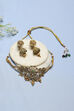 Green Brass Necklace Set image number 0