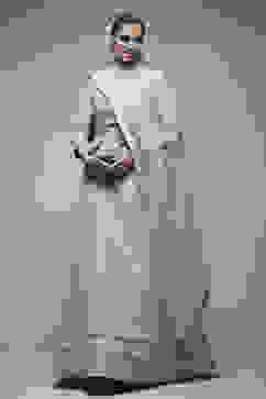 Mint Green Nylon Lehenga Set image number 5