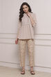 Beige Rayon Pants image number 0