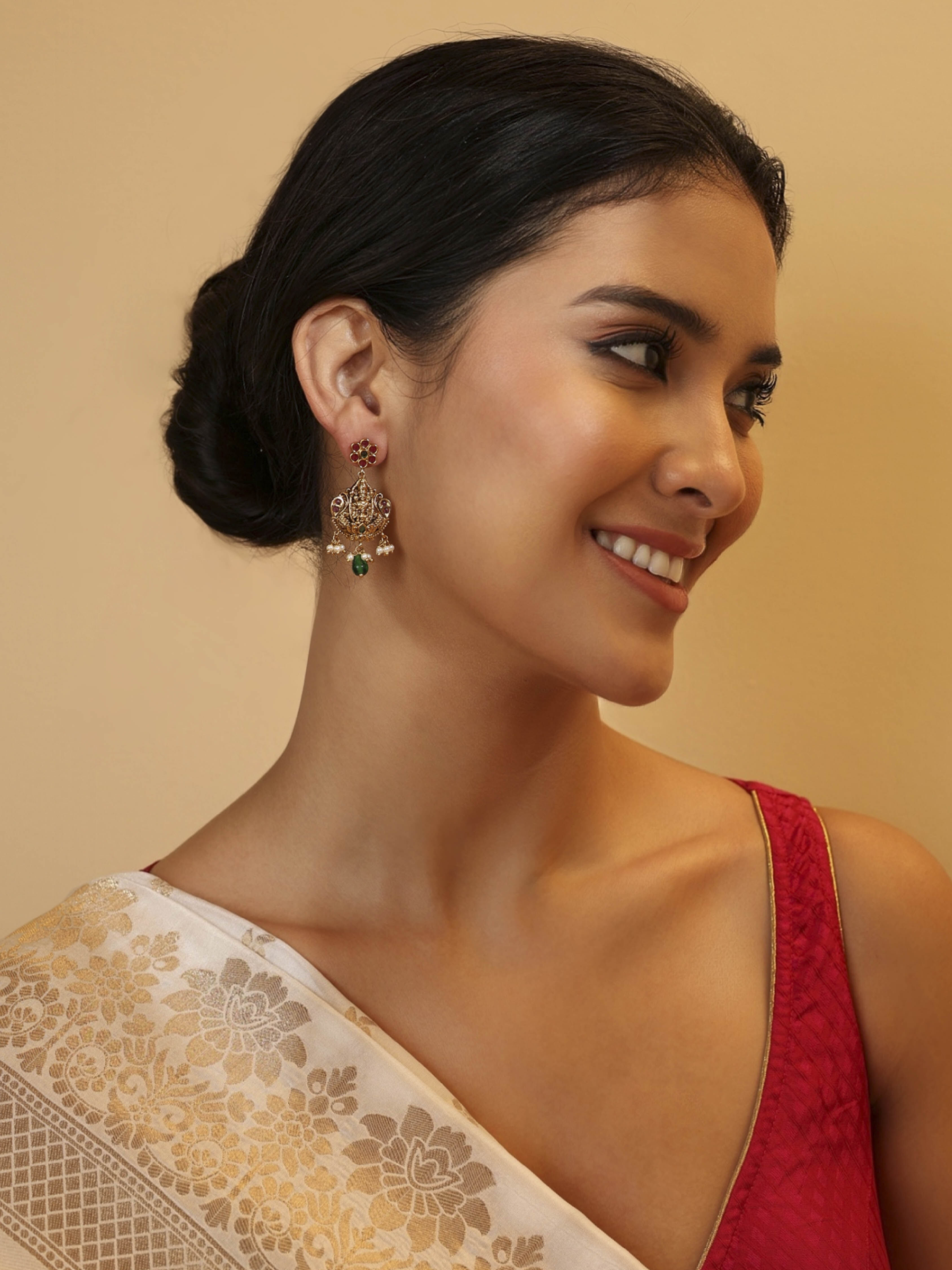 Gold Brass Drop & Danglers image number 3