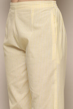 Peach Cotton Unstitched Suit set image number 3