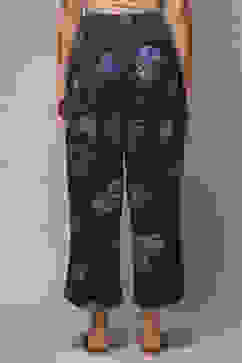 Indigo LIVA Straight Pants image number 2