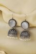 Grey Brass Jhumka image number 0