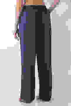 Teal Blue Viscose Blend Cargo Pants image number 5