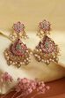 Pink Brass Chaandbalis image number 0