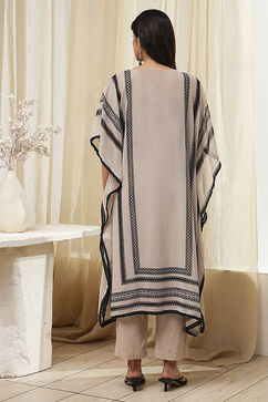 Black Polyester Printed Fusion Set image number 4