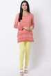 Fuschia Cotton Blend Solid Churidar image number 3