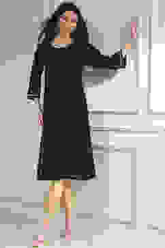 Black Metallic Pattern Straight Kurta image number 0