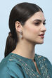 Gold Kundan Festive Drop & Danglers image number 1
