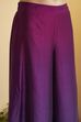 Purple Royal Silk Yoke Design Fusion Set image number 2