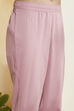 Old Rose Cotton Silk Embroidered A-Line Kurta Set image number 2