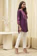 Purple Straight Short Kurta image number 4