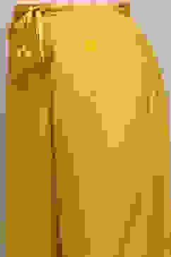 Yellow Cotton Silk Gathered Kurta Palazzo Suit Set image number 2