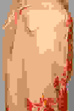 Salmon Viscose Straight Printed 2 Piece Set image number 2