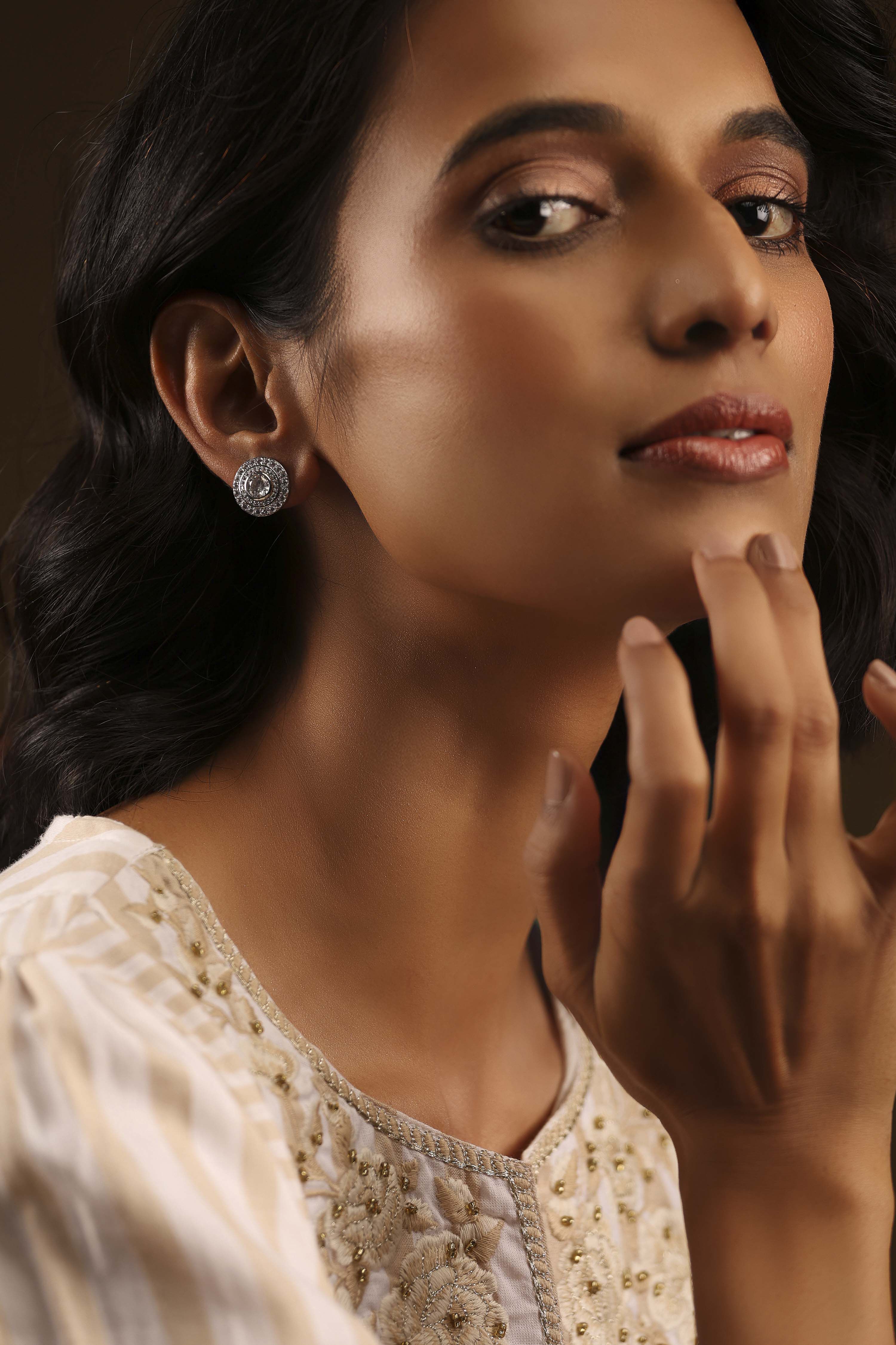 White Brass Studs image number 3