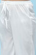 White Cotton Floral Printed Kurta and Palazzo Suit Set image number 2