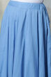 Blue Cotton Anarkali Kurta Skirt Suit Set image number 2