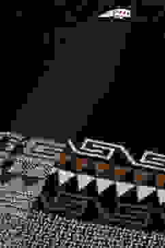 Black Cotton Jacquard Straight Yarndyed Sweater image number 5