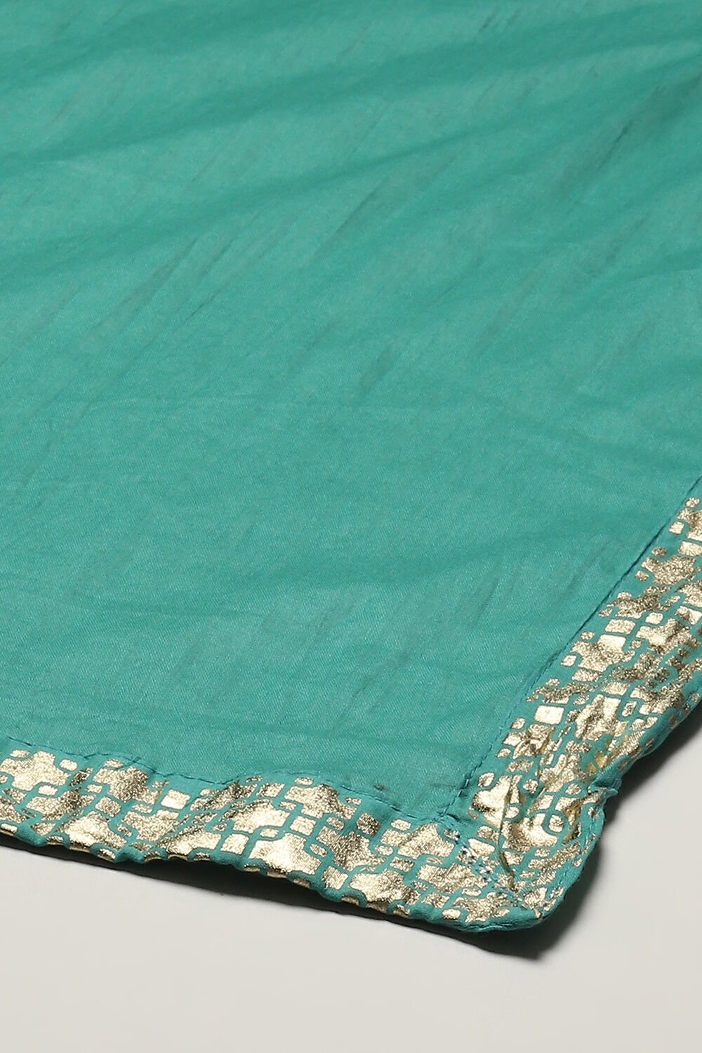 Brown Cotton Straight Kurta Palazzo Suit Set image number 3