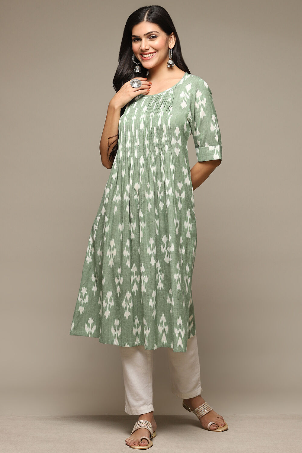 ikkat cotton kurtis designs