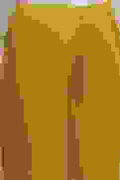 Yellow Cotton Solid Straight Suit Set image number 2