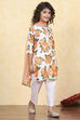 Blue Cotton Straight Printed Suit Set image number 5